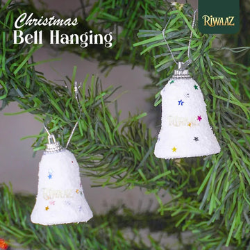Christmas Bell Hanging Decoration 6 Pcs – Festive Holiday Bell Ornament for Tree, Door & Wall